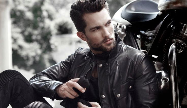 leather biker jacket