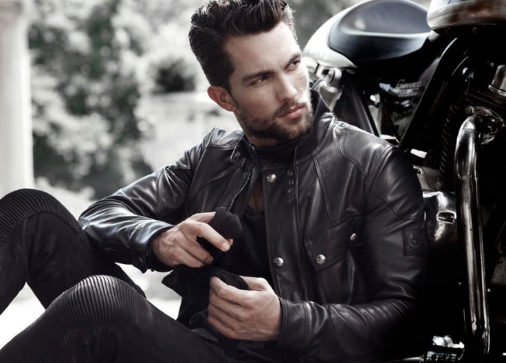leather biker jacket
