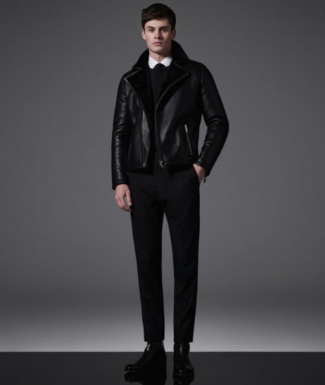 leather biker jacket