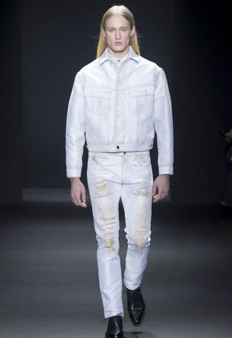 Các xu hướng áo & quần jeans nam hot 2016 - White CK dirty white jeans - elleman