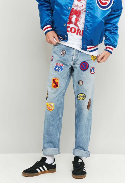 Các xu hướng áo & quần jeans nam hot 2016 - embellished Urban renewal vintage customized patched - elleman