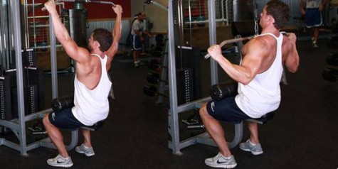 Bài tập Wide-Grip Lat Pulldown (kéo cáp rộng tay)
