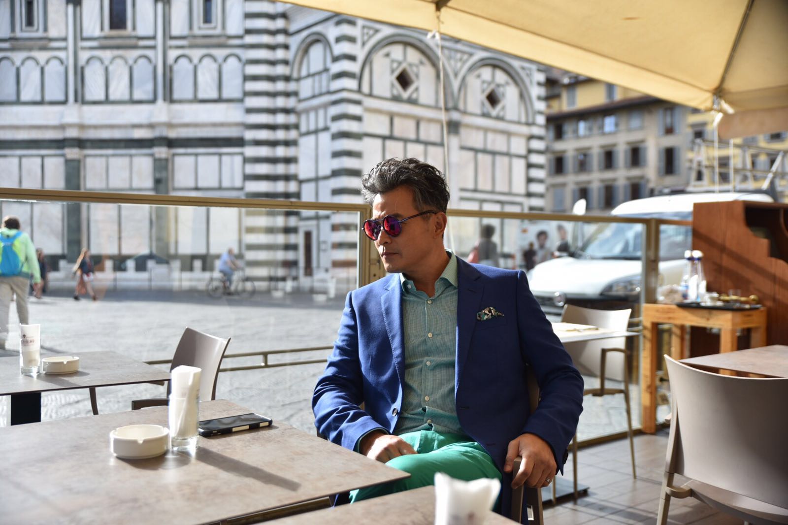 Lý Minh Thuận tại sự kiện ra mắt đồng hồ Drive de Cartier ở Florence 7
