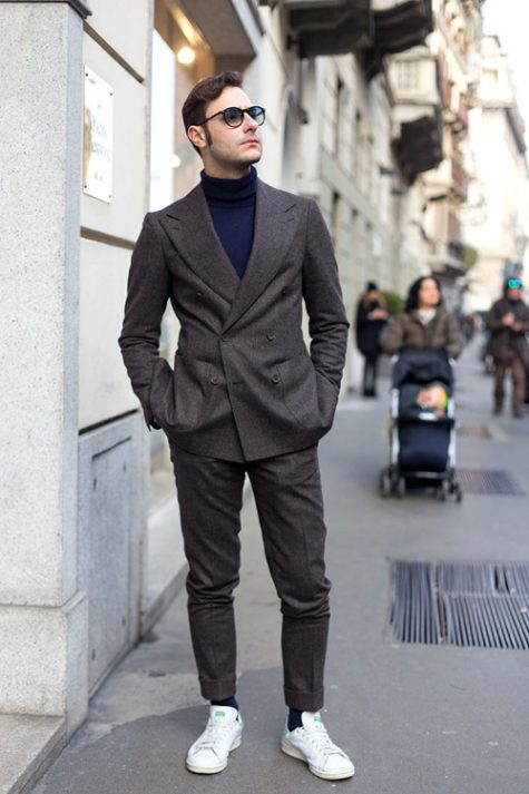 suit nam mau xam - dark grey suit & stan - elle man