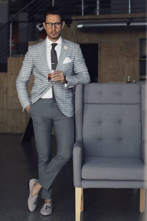 suit nam xam - suit xam nhat casual 2 - elle man