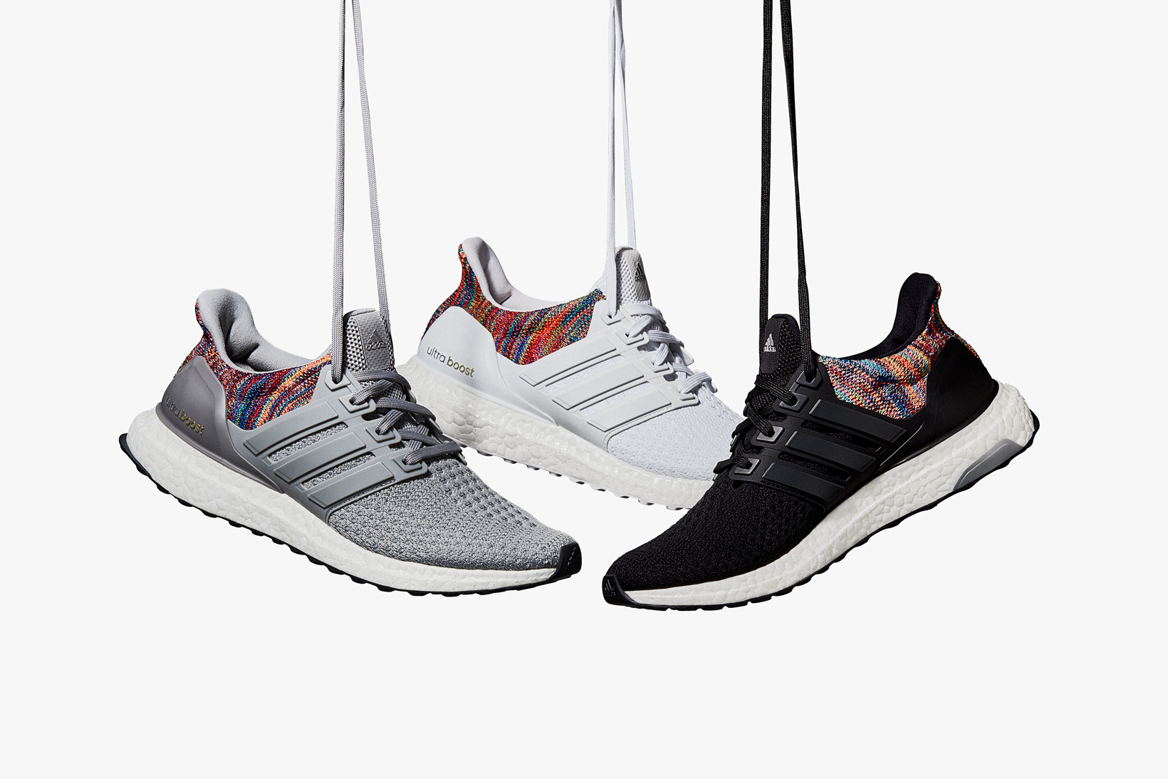 Cận cảnh chi tiết phối màu “Multicolor” trên miadidas UltraBoost
