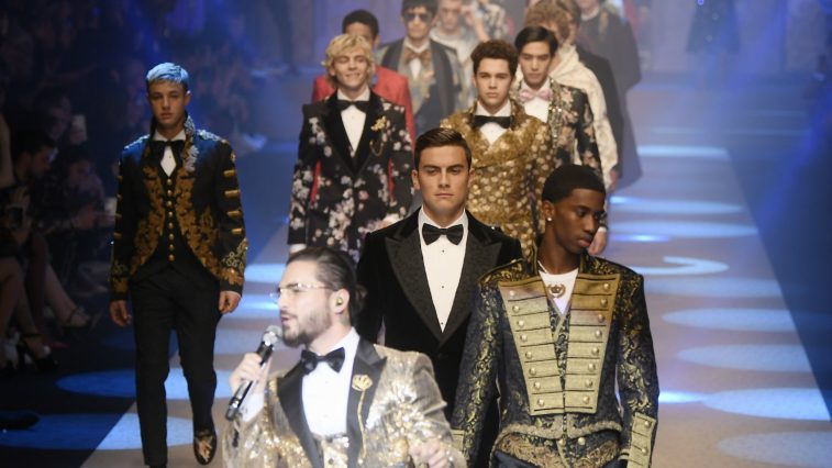 show dien dolce & gabbana tuan le thoi trang nam milan 2018 - 01