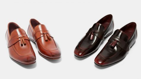 12 thuong hieu giay loafer nam Ted baker GRAFIT tassel leather loafer GBP 130 - elle man