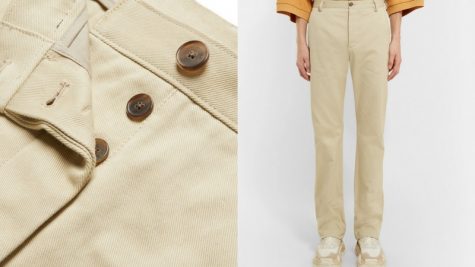 quần dài nam - quần twill chinos Balenciaga 1.1 - elle man
