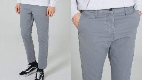 quần dài nam - quần twill chinos Topman 1.1 - elle man