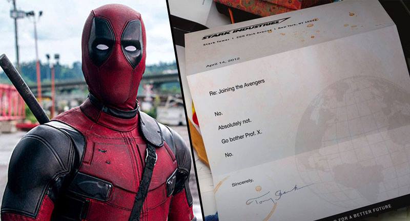 Tony Stark từ chối đơn xin gia nhập Avengers của Deadpool