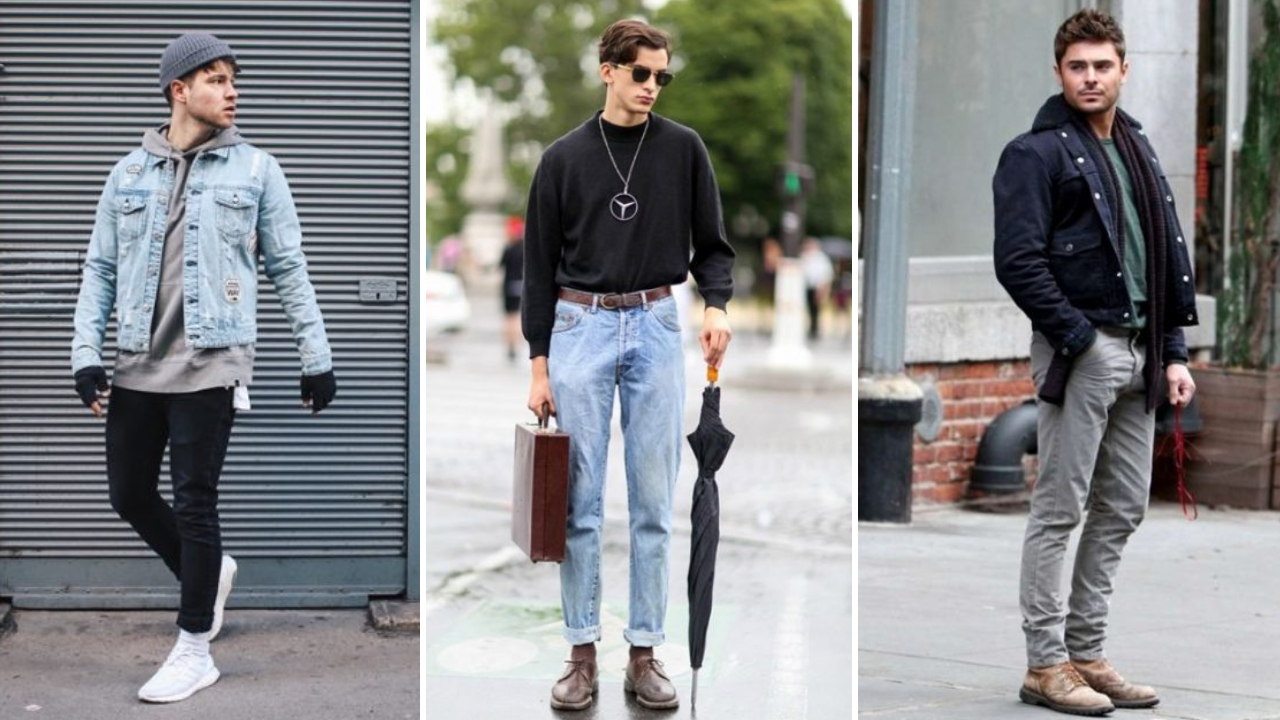 phoi do voi denim - elle man feature