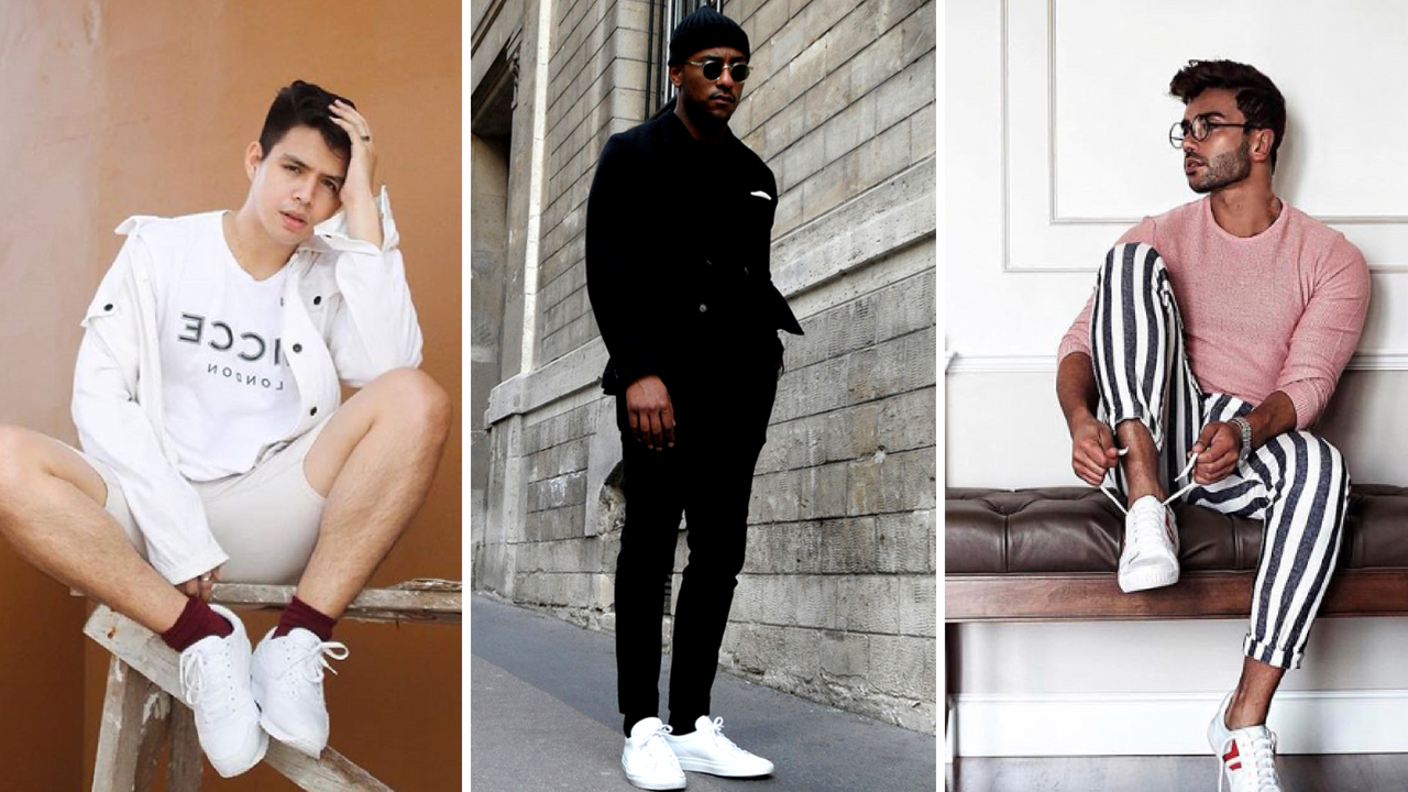 giay sneaker trang - elle man feature