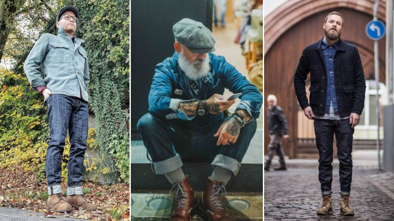 phong cach denim on denim - elle man feature