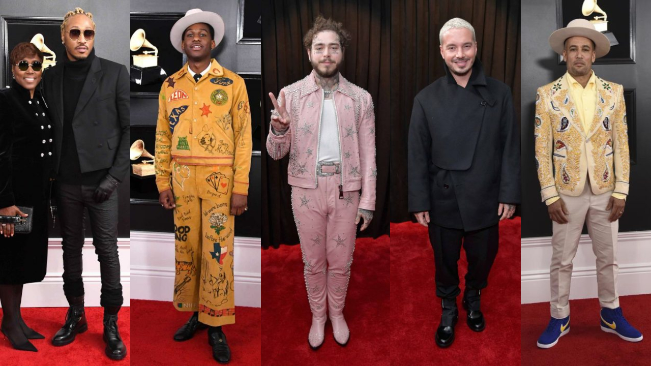 thoi trang tham do le trao giai grammy 2019 - elle man feature