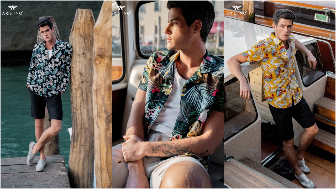 xu huong thoi trang he hoa tiet tropical aristino - elle man feature 11