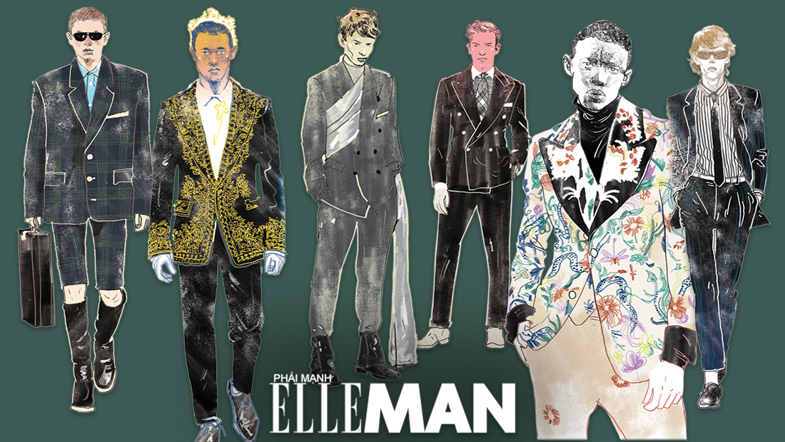 tuyen ngon do suit - elle man feature