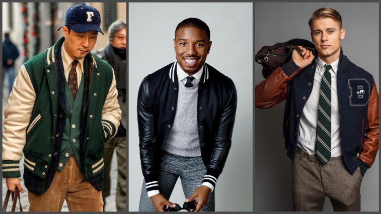 ao khoac bong chay varsity jacket - elle man cover 1