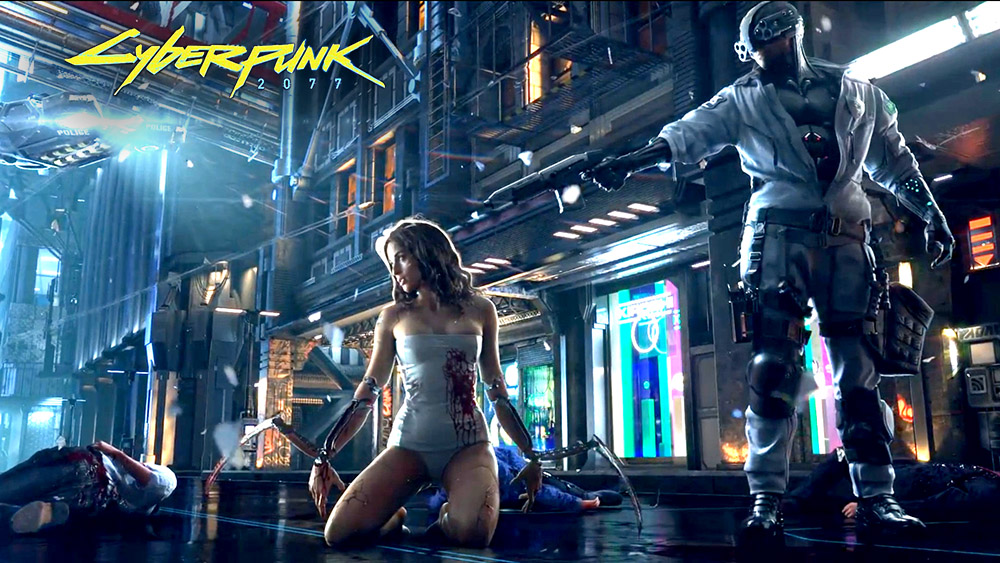 tua game hay cyberpunk 2077 - co gai mac quan ao trang feature