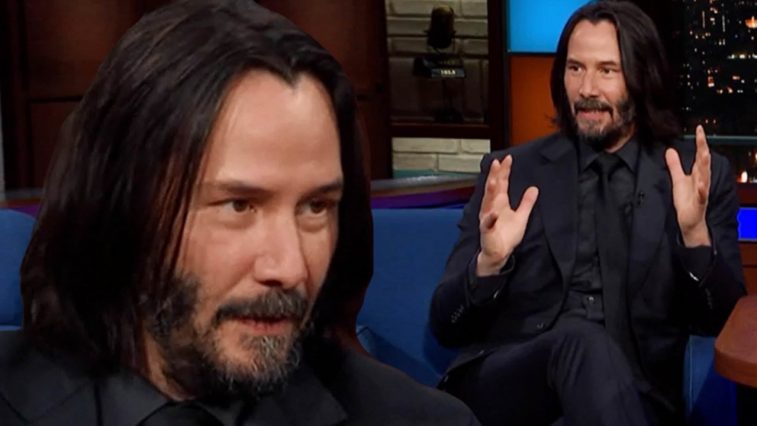 Diễn viên Keanu Reeves The Late Show