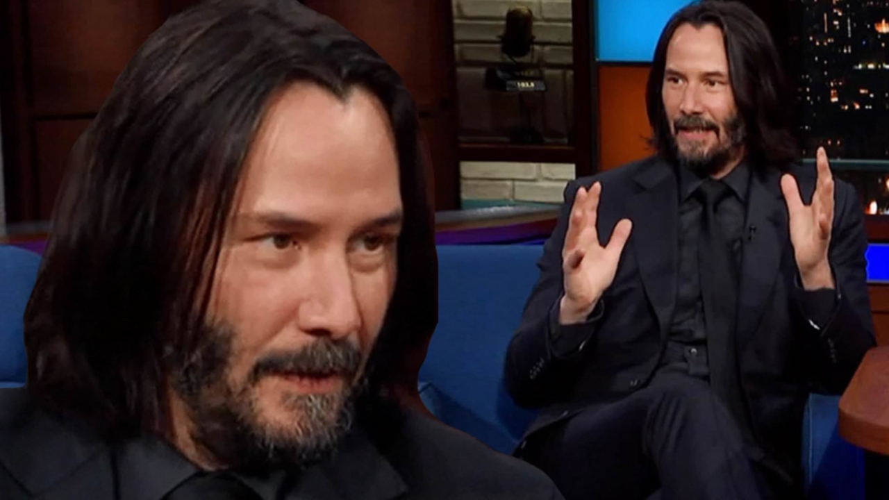 Diễn viên Keanu Reeves The Late Show