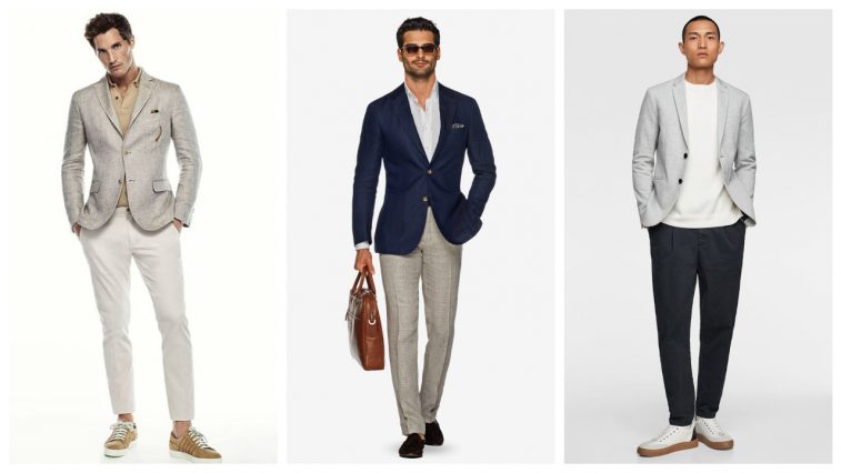 gợi ý phối áo khoác blazer không cấu trúc feature elle man