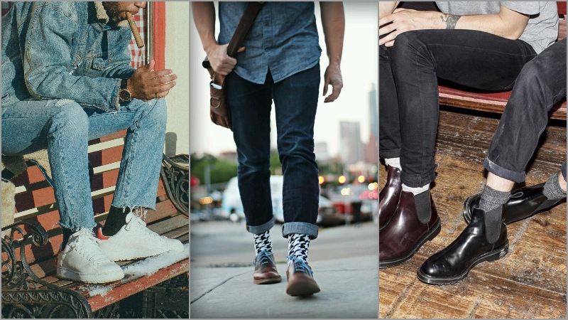 cach phoi do tat va quan jeans - elle man feature 1
