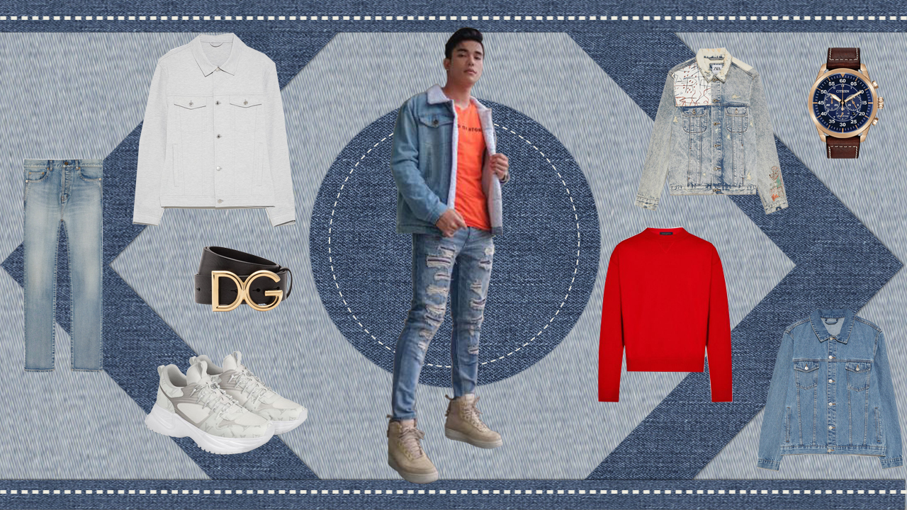 trang phục denim light wash