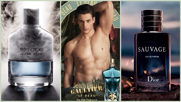 nuoc hoa mua thu nam 2019 - jimmy choo urban hero - jean paul gaultier le beau - dior sauvage- elle man