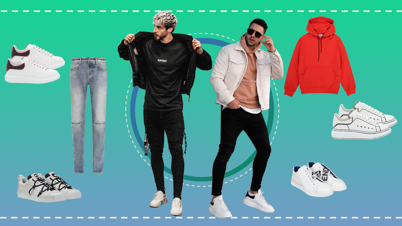 phối đồ với giày sneakers trắng - featured image