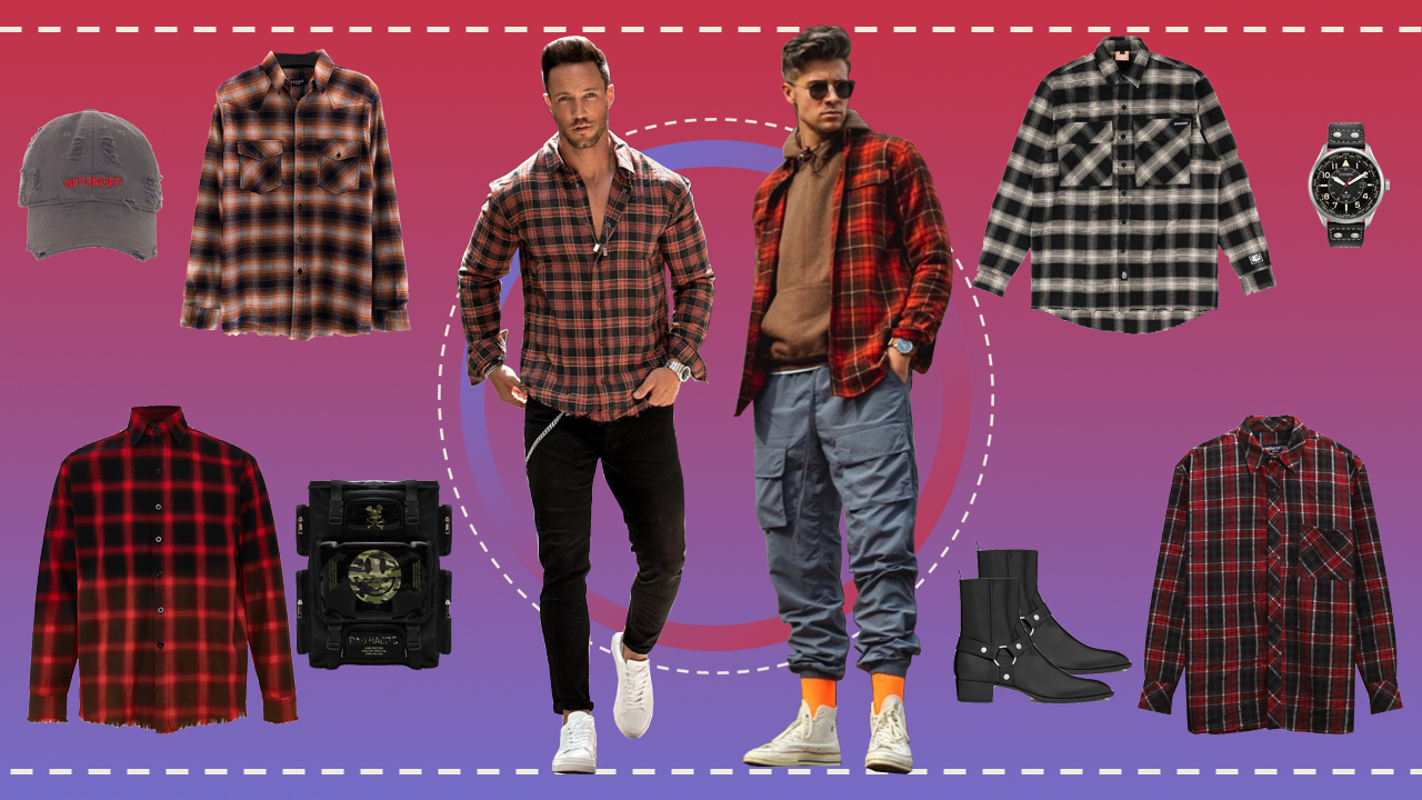 phối đồ với áo sơ mi flannel - featured image