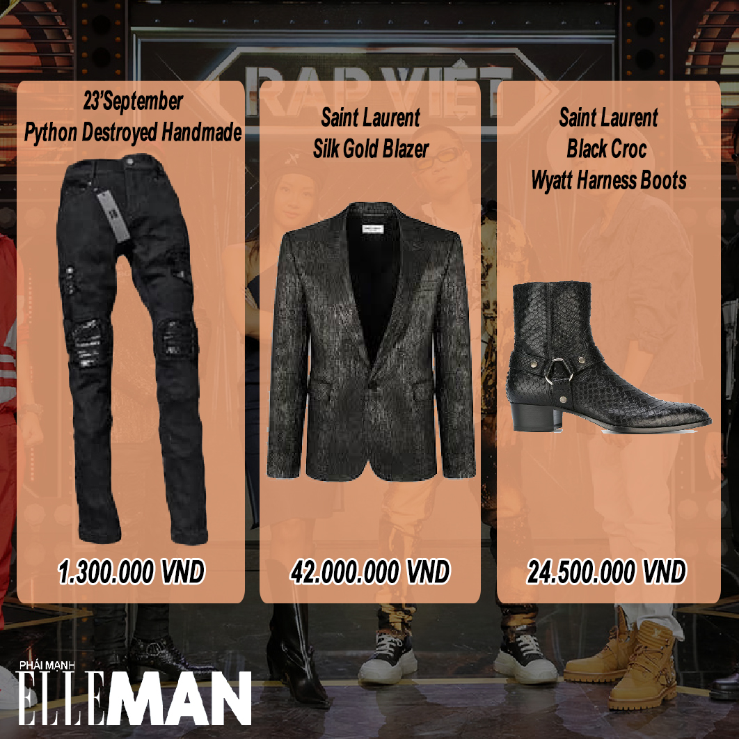 Binz Biểu tượng thời trang của Rap Việt ELLE Man