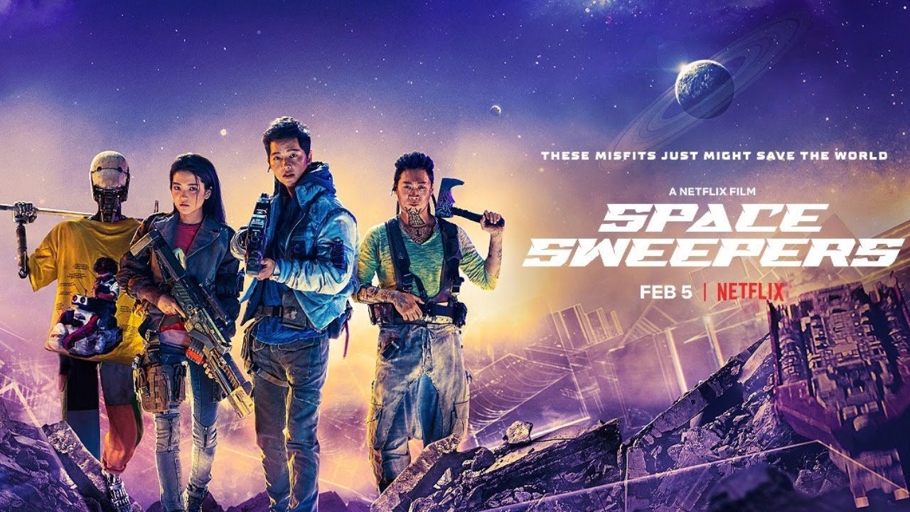 review phim space sweepers - elle man 1