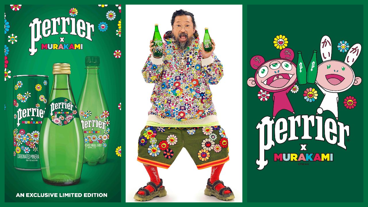PERRIER® x MURAKAMI takeshi murakami - elle man cover 1