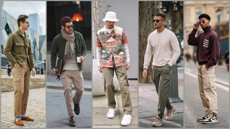 quan tui hop cargo pants thu dong 2021 - elle man cover 1