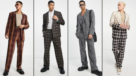 phoi do suit nam oversize hoa tiet - asos