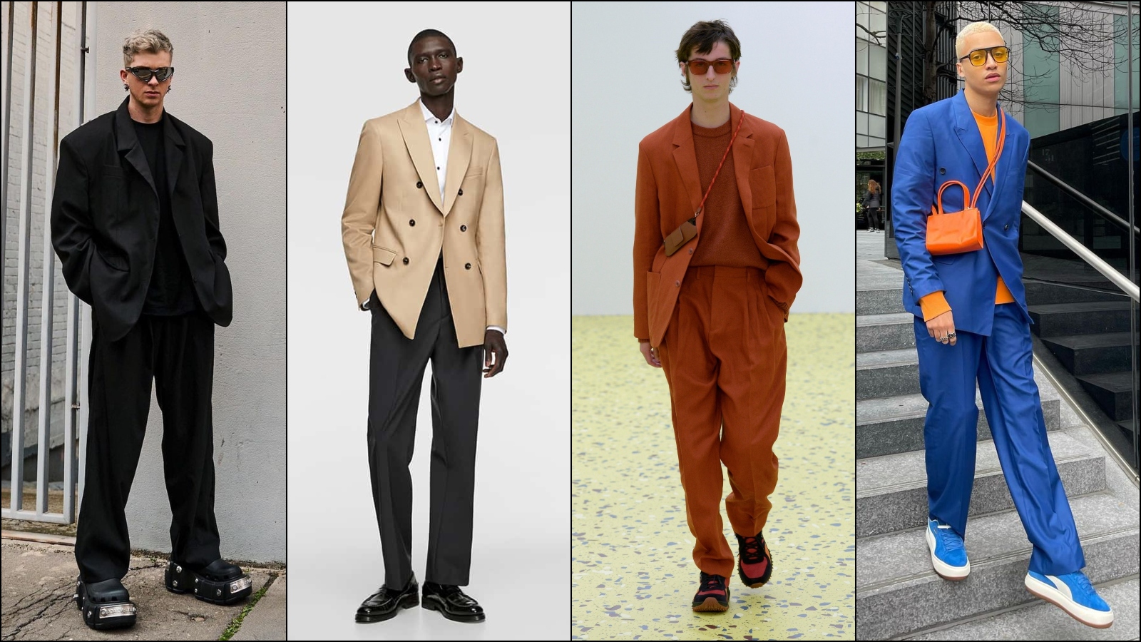phoi do voi suit nam oversized - elle man cover