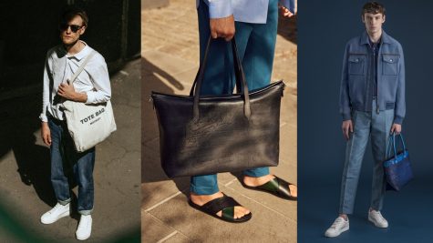Công thức mix&match thú vị với túi tote cho nam