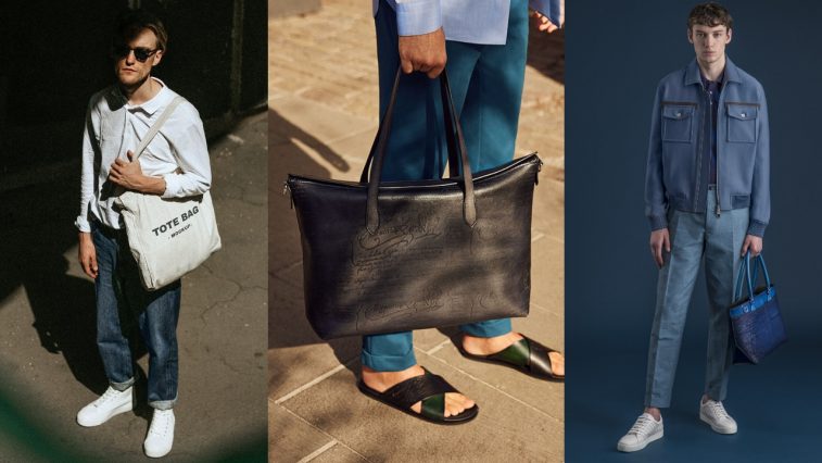 Công thức mix&match thú vị với túi tote cho nam