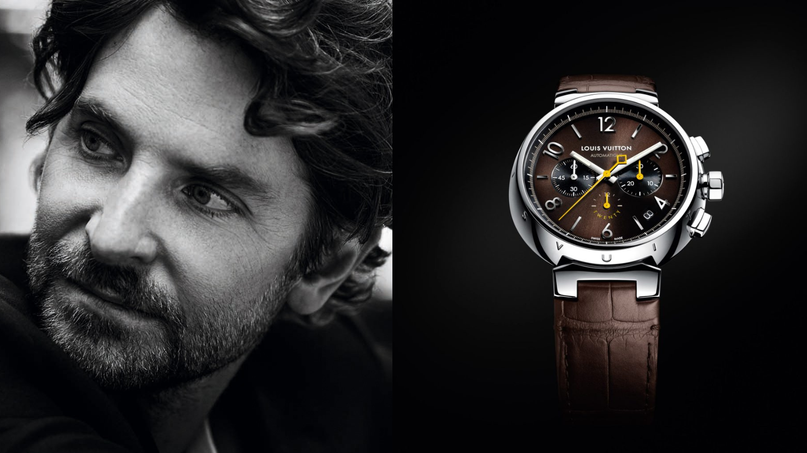 Bradley Cooper, Louis Vuitton Tambour Twenty 