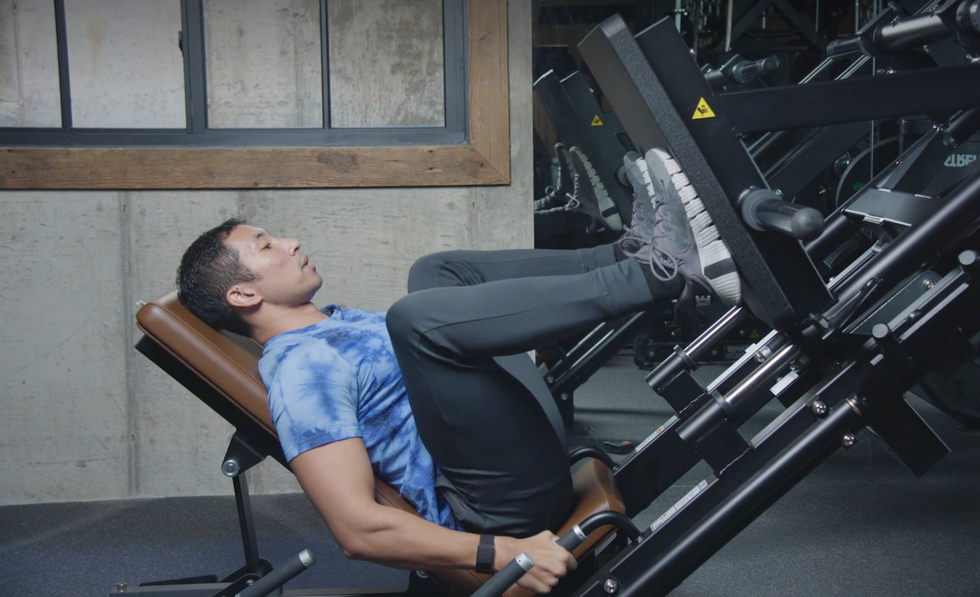 tập gym, leg press