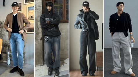 phối quần jeans nam mùa Thu/Đông