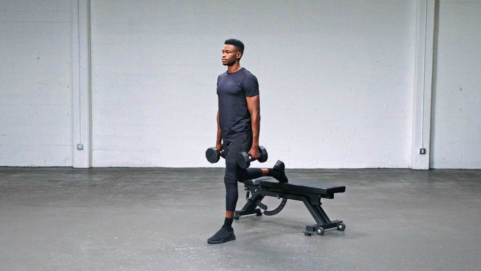 tập chân tạ đơn 