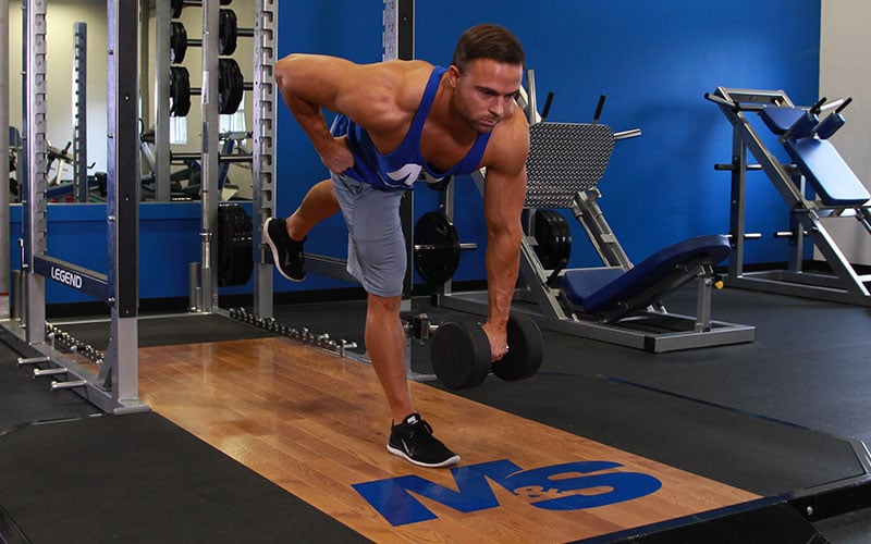 tập chân tạ đơn 