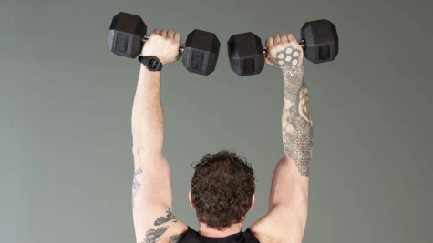 tập gym, overhead press