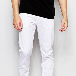 Các xu hướng áo & quần jeans nam hot 2016 - White Armani jeans - elleman