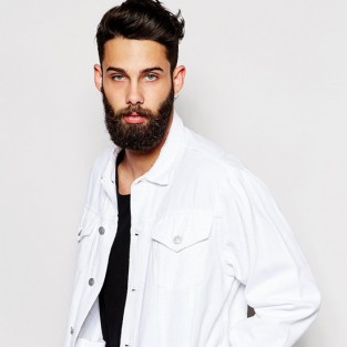 Các xu hướng áo & quần jeans nam hot 2016 - White Asos oversized denim jacket - elleman