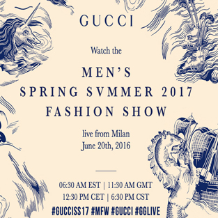 Show diễn thời trang Gucci dành cho nam giới Xuân – Hè 2017