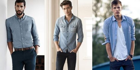 Chọn sơ mi denim cho chàng trai mùa Thu
