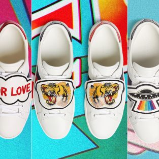 Gucci đề cao cá tính với BST giày thể thao tùy biến Ace Patch sneaker